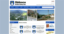 Desktop Screenshot of obisovce.sk