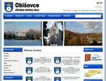 Tablet Screenshot of obisovce.sk